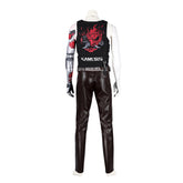 Anime Cyberpunk: Edgerunners Johnny Silverhand Black Vest Set  Outfits Cosplay Costume Halloween Carnival Suit